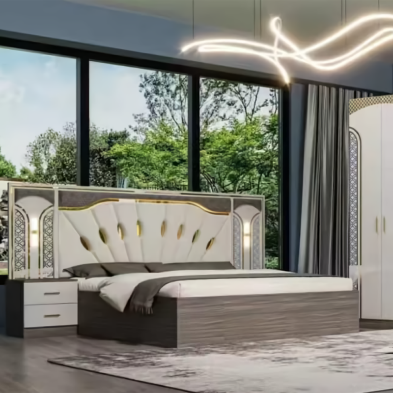 Chambre à coucher MC627H moderne 5 pièces - Helloprice