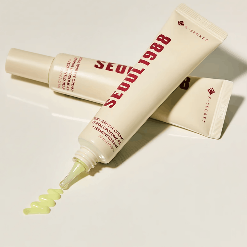 K-SECRET Seoul 1988 crème pour yeux liposome rétinien 4 % + haricot fermenté | soin visage anti âge, teint uniforme, 30ml