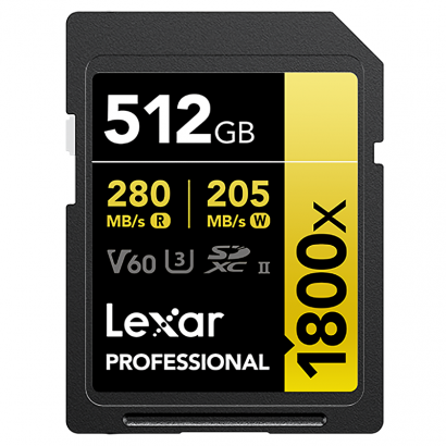 Lexar Carte Professional 18000x, SDXC™ UHS-II série