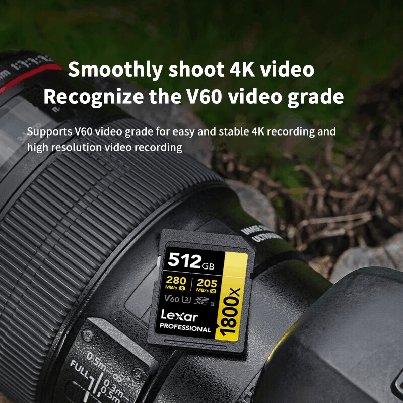 Lexar Carte Professional 18000x, SDXC™ UHS-II série