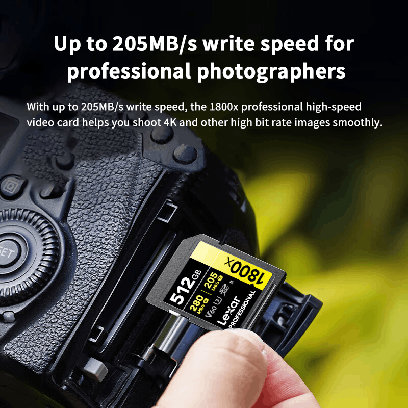 Lexar Carte Professional 18000x, SDXC™ UHS-II série