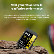 Lexar Carte Professional 18000x, SDXC™ UHS-II série