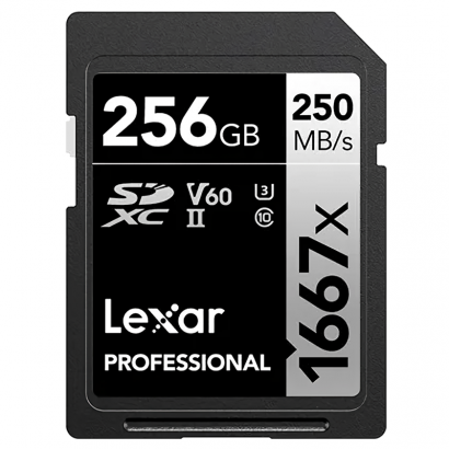 Lexar Carte mémoire 64GB / 128GB / 256GB  Professional 1667x 128 Go SDXC UHS-II