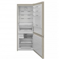 ENDURO RCN595GDB réfrigérateur combiné 3 tiroirs | Frigo + congélateur grande capacité 600L, design vitré beige full option A+