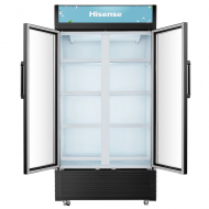 Hisense FL81WC réfrigérateur vertical 2 portes vitrines | Frigo refroidisseur vertical éclairage LED, commerce et supermarché