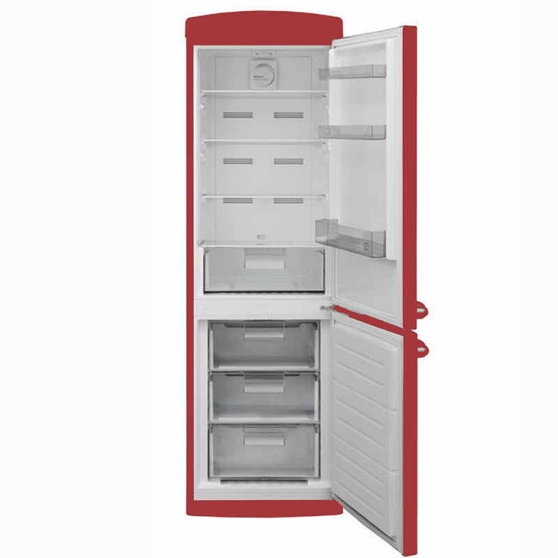 Enduro CNR400PRD réfrigérateur combine 3 tiroirs 400 L Rouge