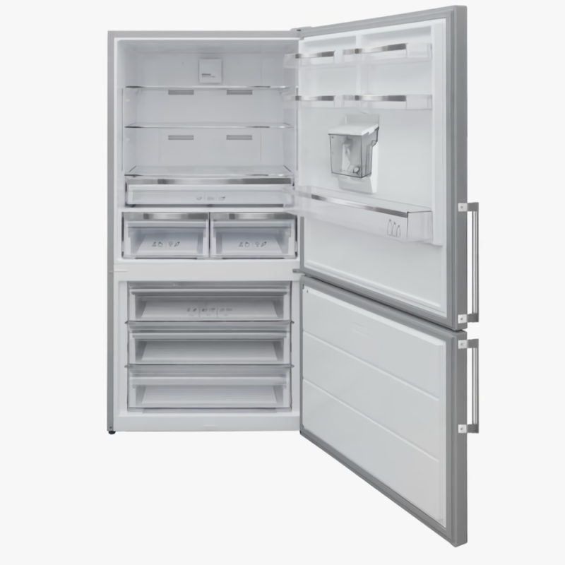 ENDURO RDN700PWX réfrigérateur 2 portes 686 litres | Frigo avec distributeur d’eau + congélateur, grande capacité, design inox