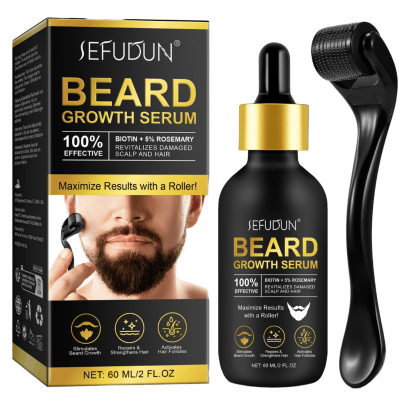 SEFUDUN sérum barbe + rouleau 0.25mm - Helloprice