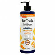 Dr Teal lotion corporelle glow et radiance – Lait corps hydratant à La vitamine C et éclat 532ml