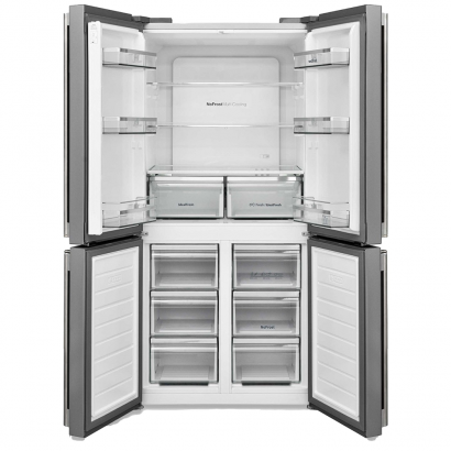 ENDURO FD620P83BSX réfrigérateur 4 portes side by side inox 564 litres | Frigo américain, fontaine + technologie Nofrost