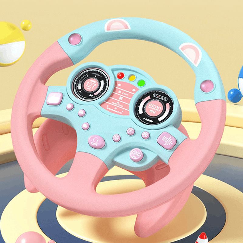 Volant de conduite simulateur enfant – Jouet éducatif sonore, ludique et interactif