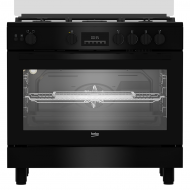 Beko BGGR11225GB cuisinière 5 feux 90X60 à gaz noir