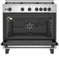 Beko BGGR11125GX cuisinière à gaz 5 feux 90X60 inox