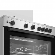 Beko BGGR11125GX cuisinière à gaz 5 feux 90X60 inox