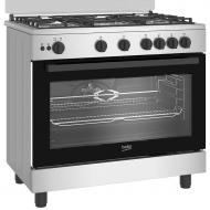 Beko BGGR11125GX cuisinière à gaz 5 feux 90X60 inox