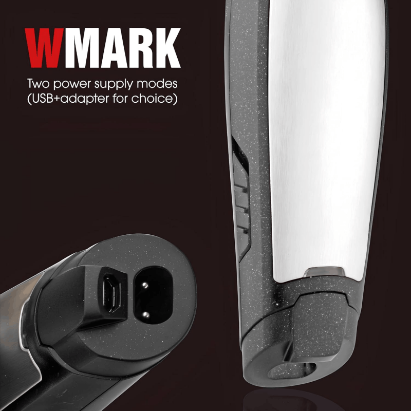 WMARK NG-999 tondeuse à cheveux rechargeable – Appareil sans fil, lame T, autonomie longue durée