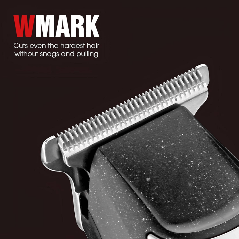 WMARK NG-999 tondeuse à cheveux rechargeable – Appareil sans fil, lame T, autonomie longue durée