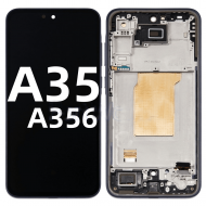 Samsung A35 5G A356B, assemblage complet d'écran tactile avec cadre, remplacement de réparation