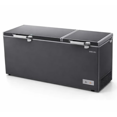 Enduro CF580LDD / CF750LIDD / CF950LIDD congélateurs coffres 580/700/900 litres 2 portes gris, réfrigérant R290