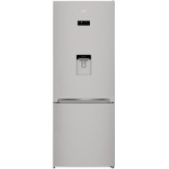 Beko RCNE560E40DSN réfrigérateur combiné 510 litres + distributeur d'eau | Frigo et congélateur 3 Tiroirs Total No Frost gris