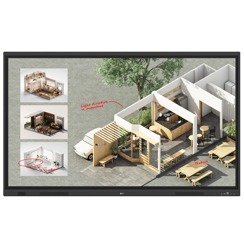 LG CreateBoard 75TR3DQ / 85TR3DQ -BAUEQ téléviseur interactif tactile 4K – Grand écran 75 et 85 pouces Android 14 (EDLA)