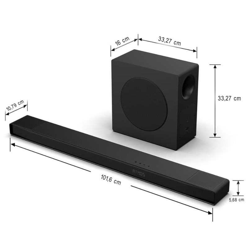 Hisense AX3100Q barre de son 500 W, 3.1 canaux Bluetooth avec caisson de basses