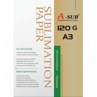 A-SUB Papier de sublimation, lot de100 feuilles,