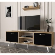 Likya T708 Table Téléviseur Unit Sapphire, 1.60 cm, Noir beige