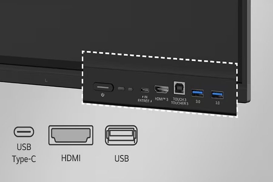 LG CreateBoard 75TR3DQ / 85TR3DQ -BAUEQ téléviseur interactif tactile 4K